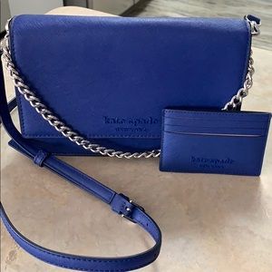 Kate Spade set -royal blue crossbody